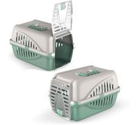 Cat Centre.Direct Cat Centre Panzer Premium Pet Carrier Animal Transport Travel Cage Green