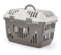 Cat Centre.Direct Cat Centre Rocket Pet Animal Cage Carrier - Beige With Cream Lid