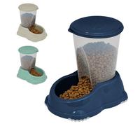 Cat Centre.Direct Cat Centre Smarty Bowl Snacker 1.5L Dry Food Feeder Dispenser Dark Blue