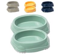 Cat Centre.Direct Cat Centre Smarty Green Pet Bowls 0.2L (Set Of 2)