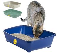 Cat Centre.Direct Cat Centre Xl Jumbo 56Cm Open Litter Tray With Rounded Corners In Dark Grey
