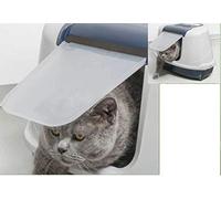 CAT CENTRE Flap Door Replacement, Corner Flip Litter Tray, Translucent