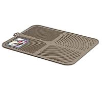 Cat Centre Grey Cat Litter Tray Mat, Waterproof, BPA-Free, Scatter Control | Cat Litter Trapper Mat, Urine-Proof Pad, Grooved Non-Slip Placemat, Kitten Floor Catcher, Litter Box Loo Mat