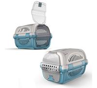 CAT CENTRE Premium Pet Carrier, Cat Dog Transport Box, Blue