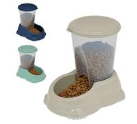 CAT CENTRE Smarty Snacker Bowl 1.5L Gravity Dry Food Dispenser, Grey