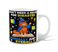 Cat Ceramic Coffee Mug, Fanciful Cartoonish Wizard Hat Magic Wand Halloween Black Novelty Tea Mug with Handle Ideal for Friends Family Co-Worker Lovers Eldership Senior 11 Oz