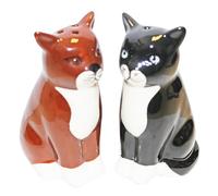 Cat Ceramic Salt & Pepper Shaker Cruet Set Novelty Animal Lover Gift, Boxed Cats Desgin 4850