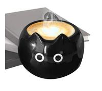 Cat Ceramic Tea Mug, Siamese Kitten Water Cup, Wide Caliber Design, Sturdy Glazed Finish, Cute Drinking Tumbler for Women, Cat Lovers, Workplace Desk or Home Beverage Use