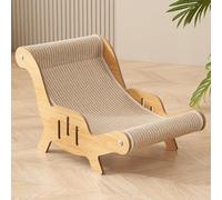 Cat Chair Bed | Cat Chaise Lounge Scratcher | Wooden Pet Sisal Scratcher | Multi-Functional Sisal Scratchers Bed | Portable Beach Chair Cats Hammock