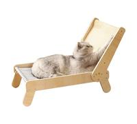 Cat Chair Bed - Cat Hammock Bed | Cat Scratch Beds | Cat Sisal Bed | Cat Beach Bed | Raised Scratching Beds For Indoor Cats | 4 Large Adjustable Lounge D