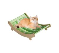 Cat Chair, Cooling Washable Cat Bed, Raised Hammock Design, Pet Seat Indoor, Breathable Frame for Outdoor Use, Floor, Corner, Apartment, Balcony, Travel, 19.29x12.4x5.12 inches