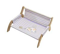 Cat Chair, Sturdy Kitten Hammock, 21.06x18.11x11.02 Inches Breathable Elevated Pet Lounger, Household Use, Ideal for Soothing Rest Indoor, Living Room, Bedroom and Balcony