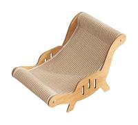 Cat Chaise Lounge Scratcher, Cat Scratching Board Bed, 2-in-1 Cats Scratching Chair & Lounge Bed - Cats Chair Scratcher