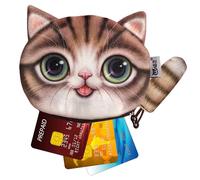 Cat Change Pouch Cat Tail Decor Portable Small Change Pouch Money Bag Mini