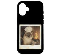 Cat Chef Chaos Meme For Cat Lovers And Gen Z College Case for iPhone 16