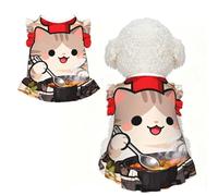 Cat Chef Cooking M Pet Apparel for Small Dogs-Cute Summer Outfit for Puppy, Soft Breathable Pet Clothes for Cat