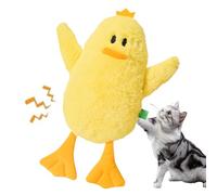 Cat Chew Plush Toy, Kitten Chew Plush Crinkle Toy, Interactive Teething Companion Soft Figure for Small to Large Breeds Living Room Garden Camping Yard