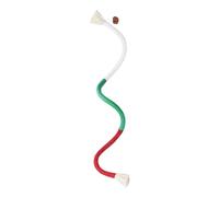 Cat Chew Rope Toy with Silvervine Colorful Cotton Tassel 23.62 Inch Interactive Plaything for Cats Bite Resistant Dental Care & Anxiety Relief