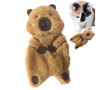 Cat Chew Toy - Capybara Shaped Chew Toys for Indoor Cats - Kittens Teeth from Bumiti Toys for Cats - Cat Sound Toys in the Shape of a Head Supply for Animals