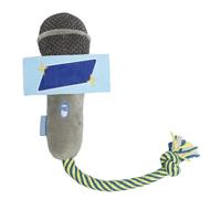 Cat Chew Toy, Catnip Rope Microphone, Interactive Pet Plush For Biting, Dog Teether Toy, For Indoor Outdoor Apartment Travel Use, Sound Bell And Tug Play Design, 4.33x2.76 inches