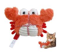 Cat Chew Toy,Cute Teething Pet Supplies | Lobster Crab Plush Kitten Teething Toys,for Boredom Relief Training Christmas Birthday Small Medium Large Kitten