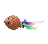 Cat Chew Toy, Hedgehog-Shaped, 15.7x5.8cm, Kitten Game With Tail And Bell, Stimulating Cat Toys, Interactive Pet Play Accessory, For Mental Stimulation, Training, Indoor Outdoor Fun