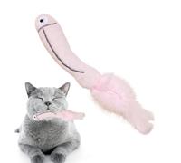 Cat Chew Toy in the Shape of Fish - Interactive Cats with Cat Grass, Cat Accessories, Fish Toy with Pen, Cat Stimulates Toy, Cleaning Teeth and Wellbeing