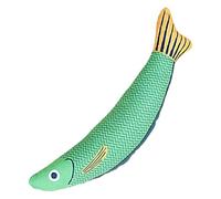 Cat Chew Toy - Interactive Catnip Saury Fish Plush for Indoor Kittens | Soft Chew and Kick Toy with Crinkle Sounds, Durable Pet Toy Toy for Moving,
