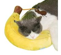 Cat Chew Toys | Banana Cartoon Stuffed Toy - Funny Chewing Dolls, Soft Dog Plush for Relaxing, Playing, Entertainment, Biting