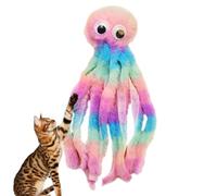 Cat Chew Toys for Indoor Cats Cartoon Octopus, Interactive, Soft Pet,