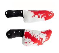 Cat Chew Toys: Scratches Plush Catnip, 2 Pieces Bloody Cutter Design, Effective Boredom Reduction for Older Cats | Solo Play, Training & Exercise