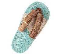 Cat Chew Toys Slipper Design Natural Loofah Teething Toy, Interactive Self Play Pet Enrichment Set | Eco Friendly Cleaning Bite Toy, Flexible Animal Activity Tool, Versatile Entertainme