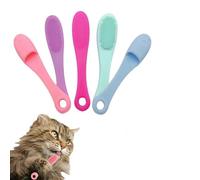 Cat Chin Brush,Cat Chin Cleaner Brush, Finger Brush Silicone Pet Toothbrush, Cat Finger Toothbrush for Pet Dental Care, Soft Finger Brushes Suitable For Pets