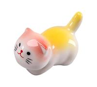 Cat Chopstick Holder - Chopstick Rest Cat | Ceramic Chopsticks Holder Desk Ornament, Cat-Shaped Chopsticks Holder Ornaments, Kitchen Chopstick Holder, Cat Ornaments for Chopsticks, Forks