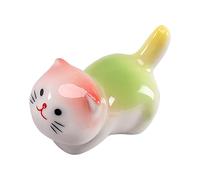 Cat Chopstick Rest & Holder, Cute Cat Ceramic Chopstick Rests Holder Rack for Dinner Spoon Fork Kni-fe Tableware, Home Kitchen Chopsticks Stand