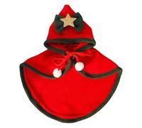 Cat Christmas Outfit, Dogs Cats Outfits, Puppy Cape Clothes Costumes With Star Bow Hat For Cats Small Dogs Kitten