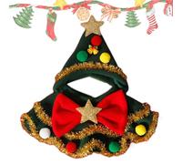 Cat Christmas Scarf, Puppy Scarf with Hat, Pet Scarf with Bow, Pet Scarf with Ball Design, Christmas Cat Costume, Dog Clothes for Cats, Small Dog Christmas Clothes, Cat Holiday Scarf, Christmas Pet Or