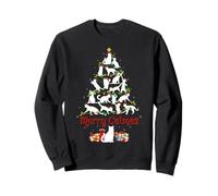 Cat Christmas Tree Decor Funny Cat Lover Merry Catmas Xmas Sweatshirt