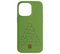 Cat Christmas Tree Minimalist Feline Holiday Cute Kitties Case for iPhone 14 Pro Max