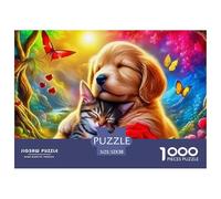 Cat Classic Style Jigsaw Puzzle Offering An Engaging Tabletop Experience, Enhanced by Fantasy And A Timeless UK-inspired Aesthetic for Mindful Leisure Moments 52x38cm/1000pcs