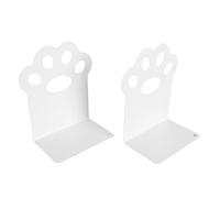 Cat Claw Bookends, Bookend Shelves, Stable and Reliable, Non-slip, Practical Use, Sturdy Steel L-shaped Design for Holding Magazines, Folders, DVDs for School (#1)