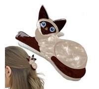 Cat Claw Clip - Small Funny Hairgrips,Cute Small Hairpins Hairgrips for Short Long Hair, Lovely Cat Hair Jaw Clamp, Hair Claw Barrette