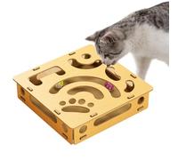 Cat Claw File Toy, Interactive Toy with 4 Bell Balls | Claw File Box for Cats - for Pets Cat and Indoor Dog