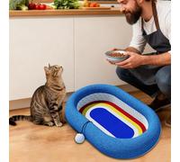Cat Claw Mat | Interactive Bed with Ball, Round Scratching Board for Cats with Nest | for Small and Large Breeds Balcony Living Room Bedroom Home Travel Indoor All Seasons