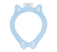 Cat Claw Shape Neck Cooling Tube, Reusable Cooling Neck Wrap, Fast Freezing Long Lasting Coolness with TPU PCM Material, Portable Cooling Collar for Outdoor Indoor Sports and Summe (Blue)