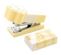 Cat Claw Stapler - Mini Cute Animal Shaped Stapler 15 Sheets Capacity Manual Paper Fastener ABS Portable Desktop Binder Small Stationery Supply