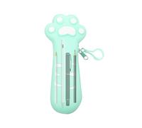 Cat Claw Stationery Bag, Silicone Small Pencil Pouch, Zipper Cartoon Pencil Case, Cat Claw Pen Holder, Creative Zipper Stationery Organizer, Soft Silicone Storage Box, Large Capacity Design