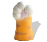 Cat Claw Vase for Flowers Decorative 3D Cute Resin Cat Claw Shaped Flower Vase Creative Living Room Ornament Home Table Decoration(Orange)