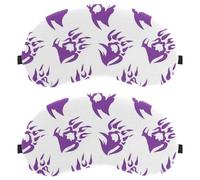 Cat Claws Purple Pattern Dutch Velvet Sleep Shade