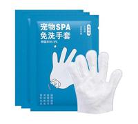 Cat Cleaning Wipes - Non Rinse Grooming Wipes | Cat Bath Wipes | 3 Piece Gentle Cleaner Glove for Daily Care Wash Travel Friendly Paw Ear Eye Butt Kitten Puppy Dog | Piece Grooming Glove Deodorizing